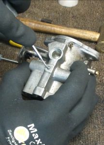 Removing the Carburetor Lead Shot Plug