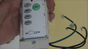 Ceiling fan remote wall switch wiring