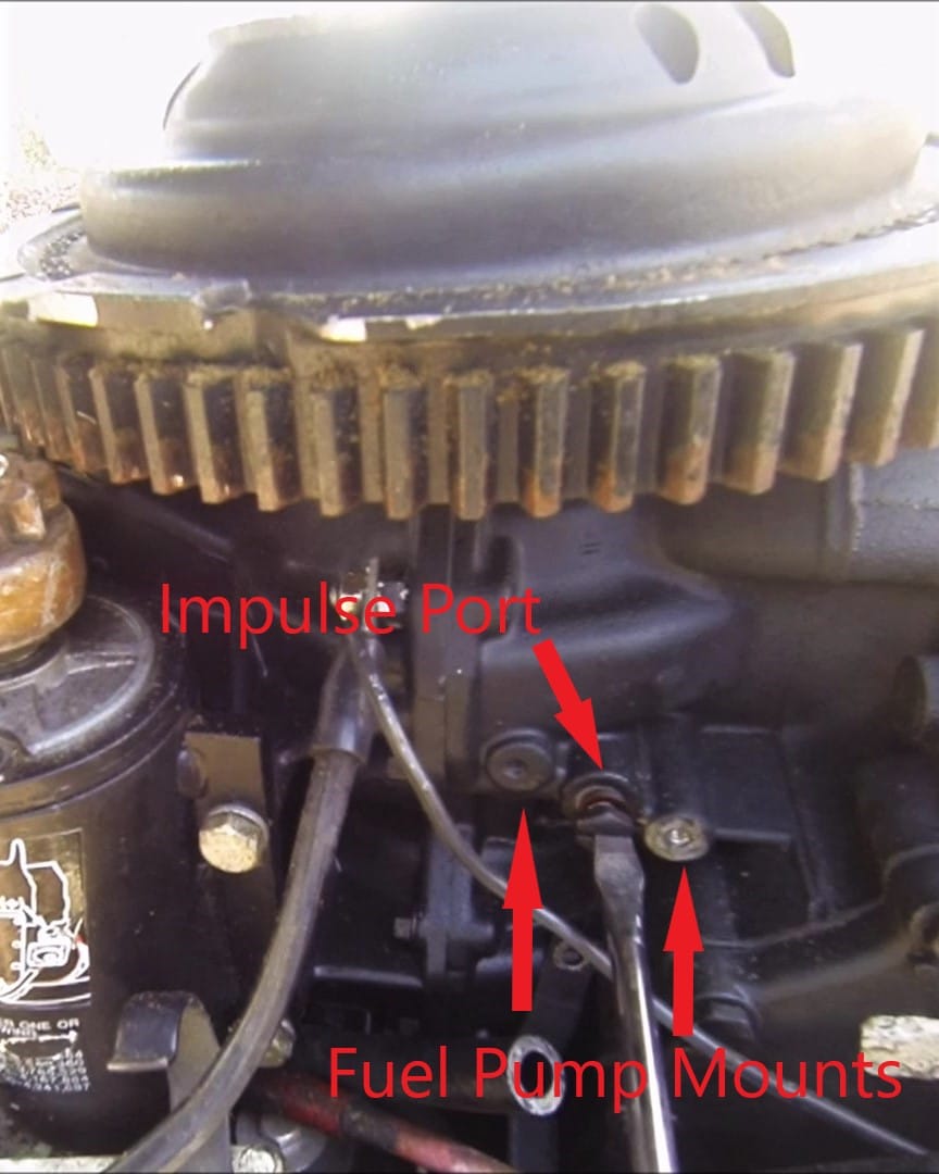 how to remove a vro pump on an evinrude