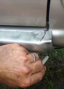 Marking the Replacement Rocker Panel
