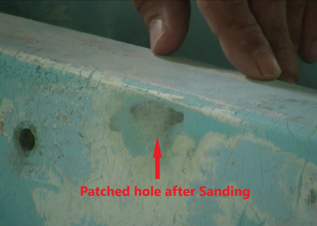 Small Fiberglass Hole Repair Boston Whaler 13 Restoration Part 4