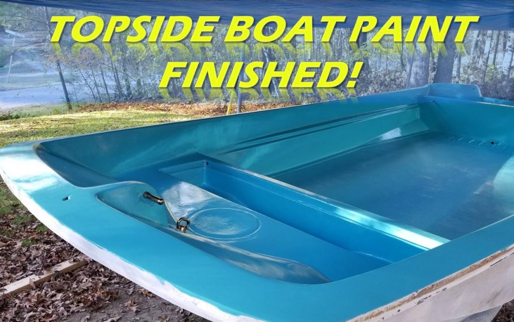Final Topside Boat Paint Finished