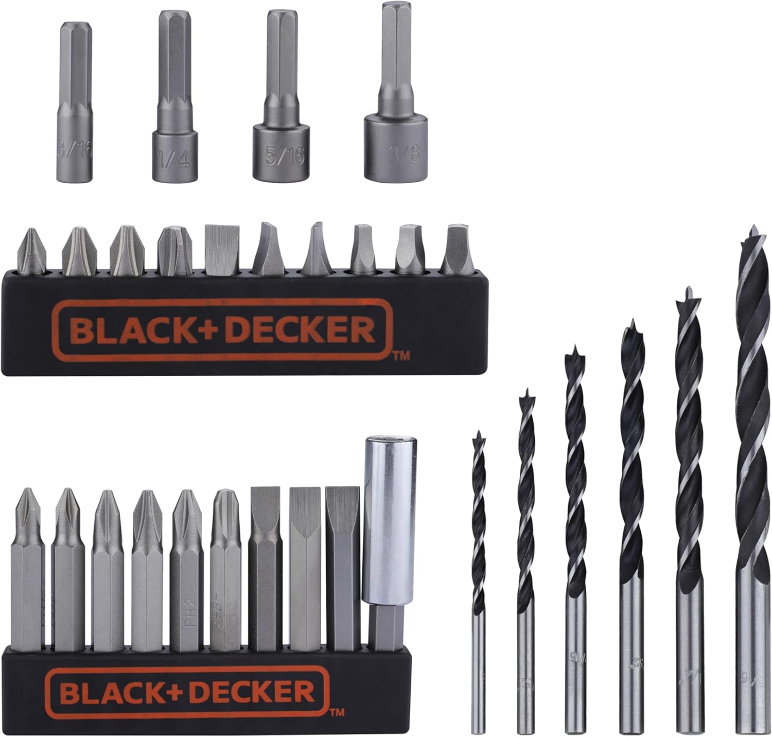 BLACK+DECKER 20V MAX POWERECONNECT Cordless Drill/Driver + 30 Piece Bits and Drivers Kit (LD120VA)