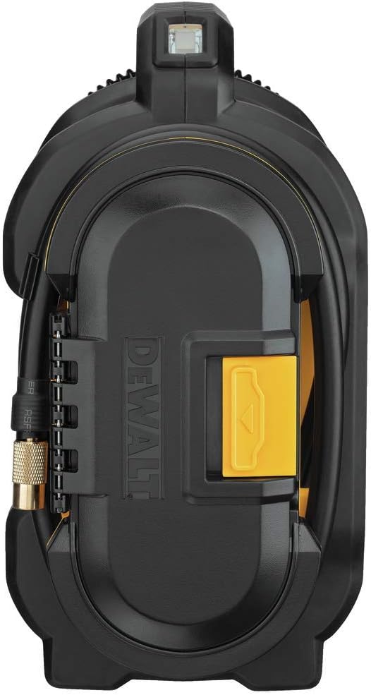 DEWALT 20V MAX Tire Inflator, Compact and Portable, Automatic Shut Off, LED Light, Bare Tool Only (DCC020IB) DEWALT 20V MAX Tire Inflator, Compact and Portable, Automatic Shut Off, LED Light, Bare Tool Only (DCC020IB)